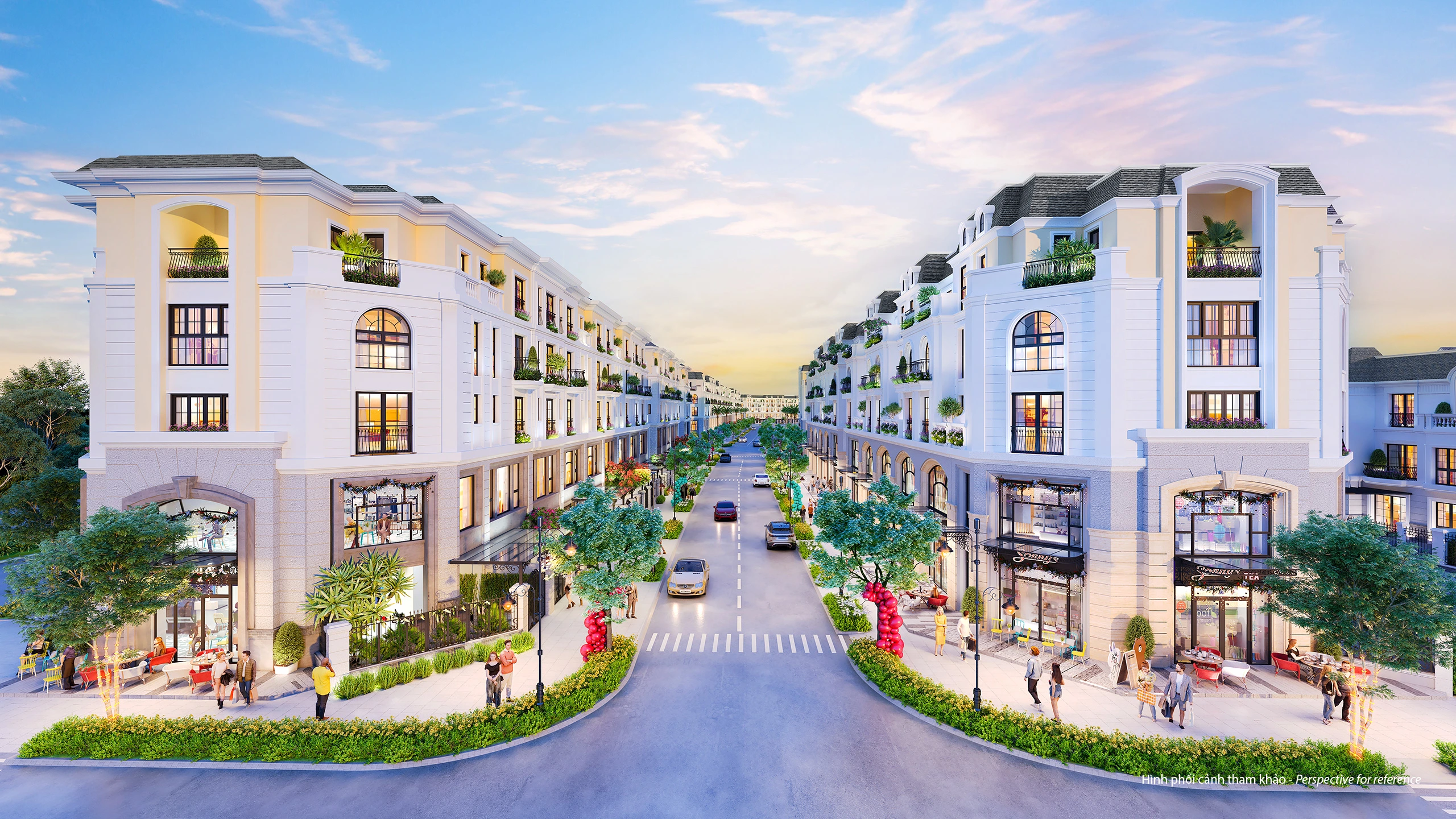 Nhà phố thương mại Shophouse phân khu Hồng Phát – KĐT Phú Mỹ Hưng Bắc Ninh